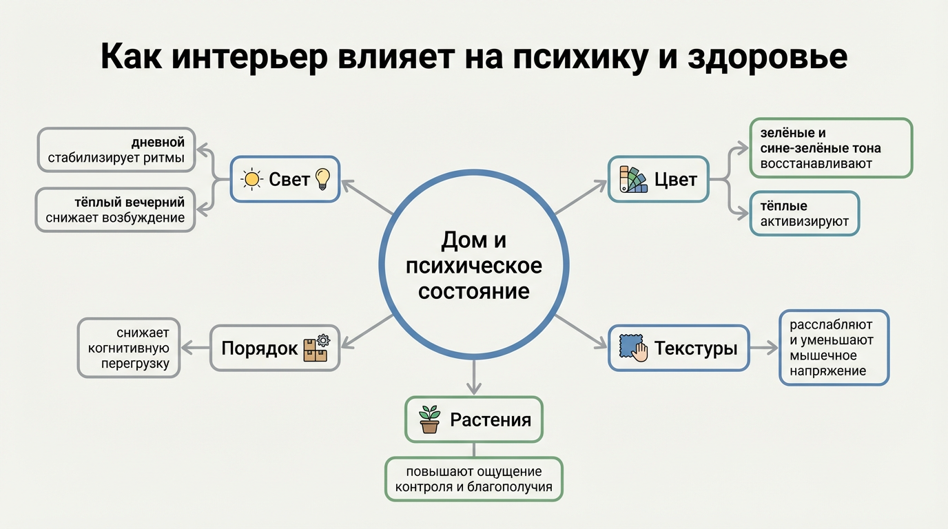Влияние интерьера на психику